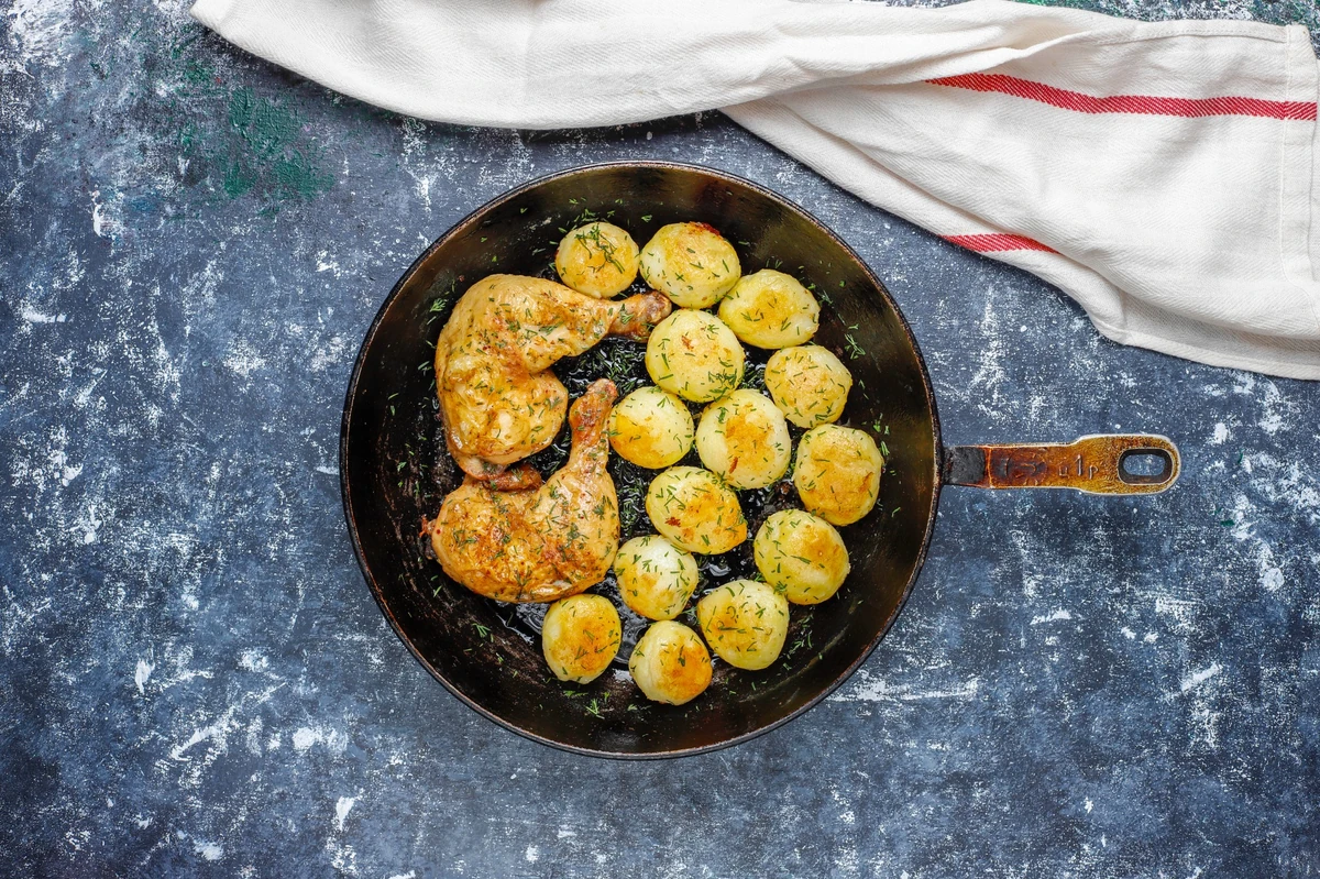 Breakfast Pierogi Skillet